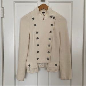Ivory military style jacket